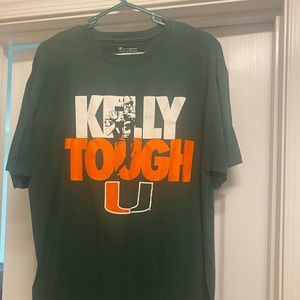 Miami Hurricanes Jim Kelly Shirt Size L